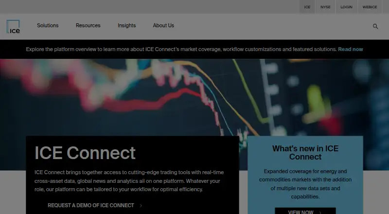ICE Connect's website