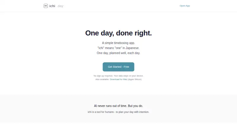 The ichi homepage