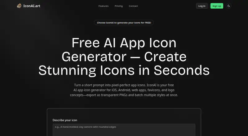 IconAI.art's website