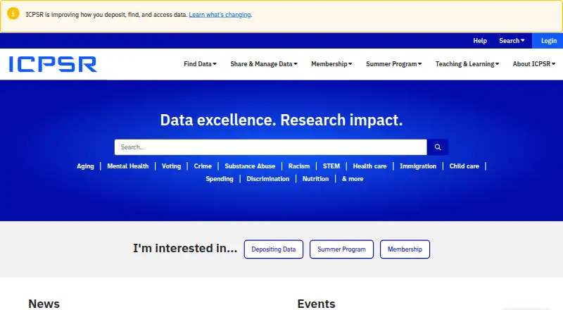 ICPSR's website