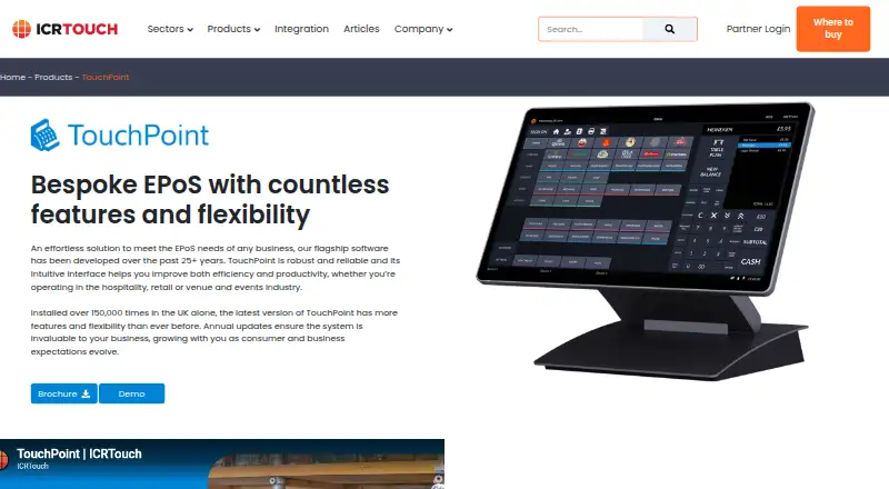 TouchPoint's website