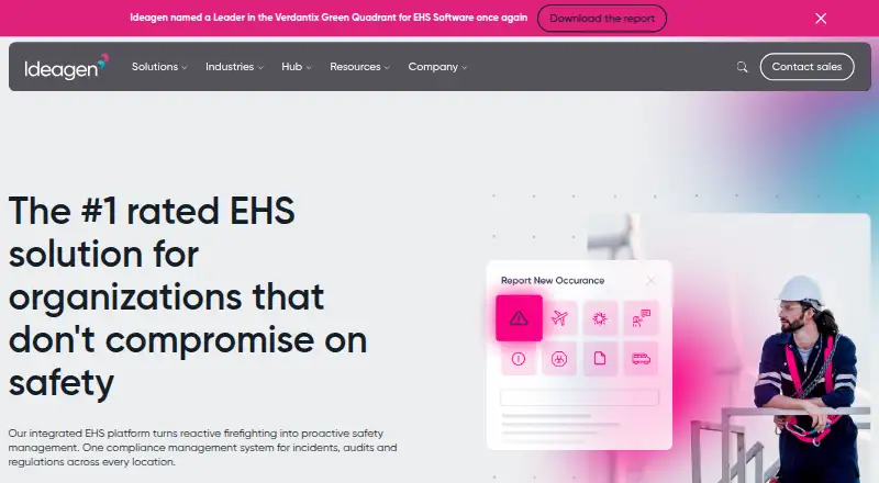 Ideagen EHS's website