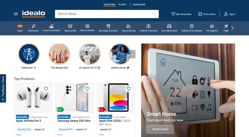 idealo's website