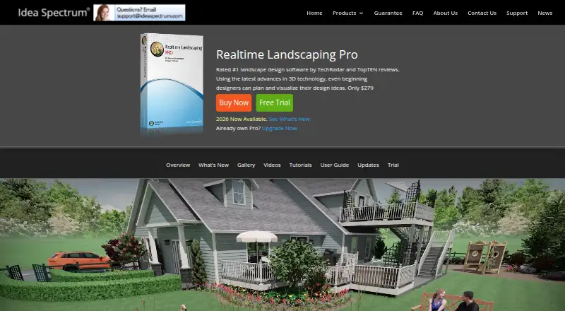 The Realtime Landscaping Pro homepage