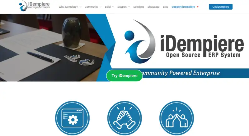 The iDempiere homepage