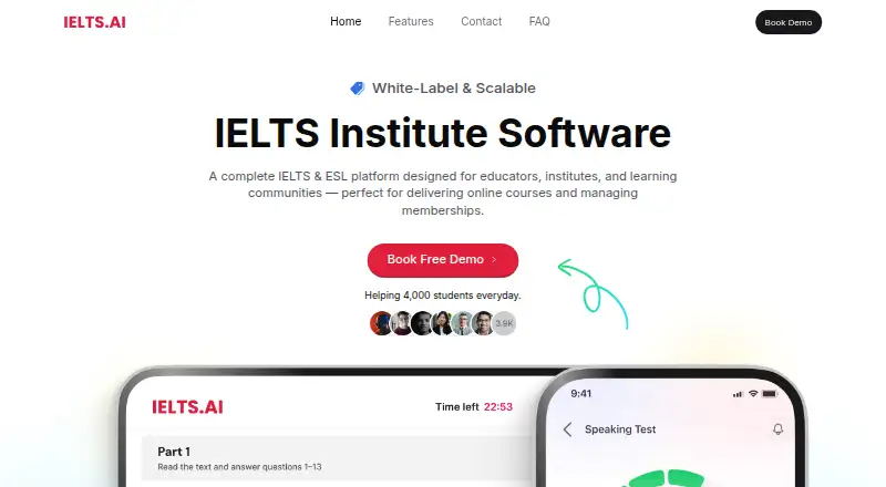 IELTS AI's website