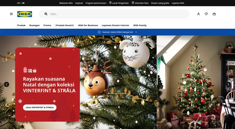 IKEA Indonesia's website