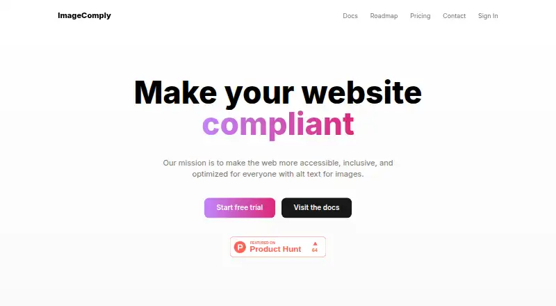 ImageComply's website