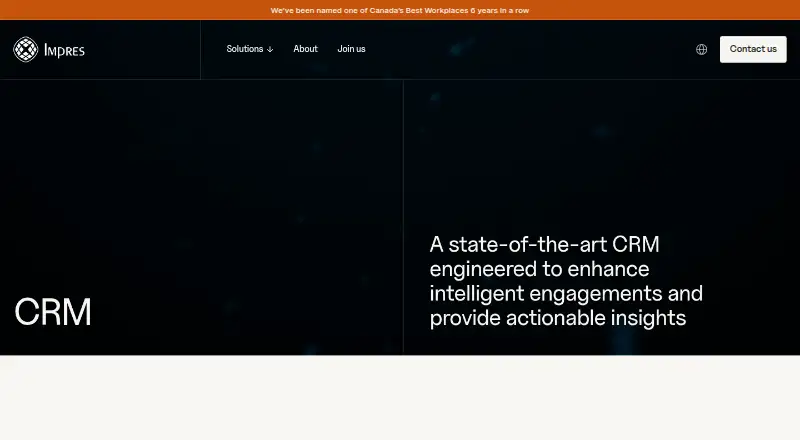 Impres CRM's website