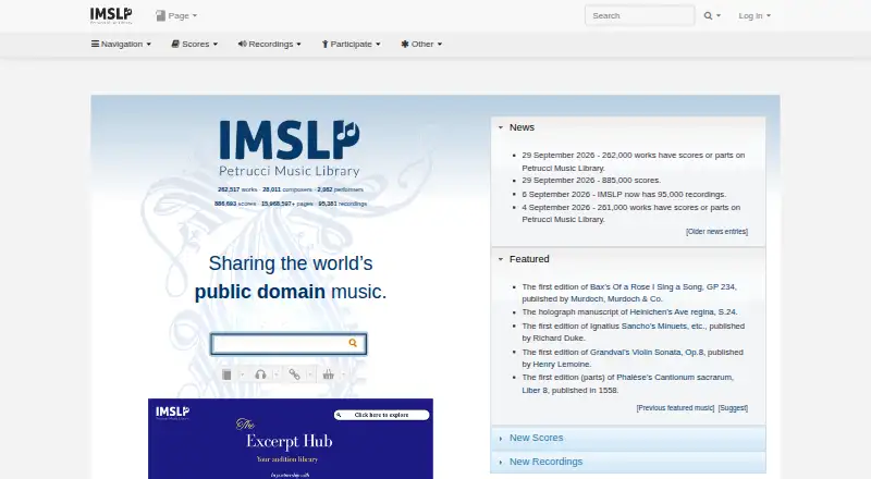 IMSLP's website
