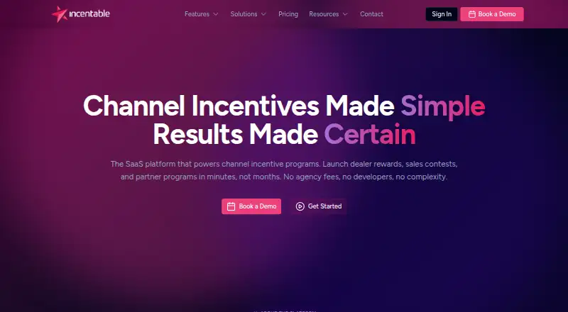 Incentable's website