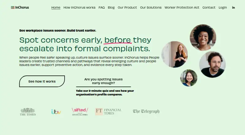 InChorus's website
