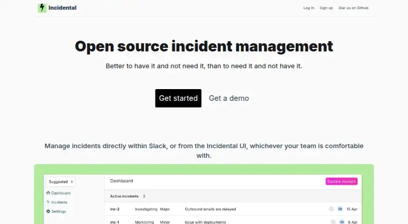 Incidental's website