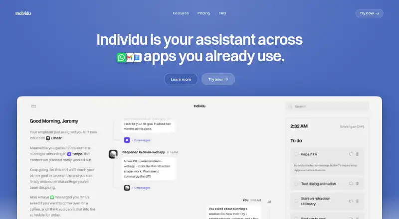 Individu's website
