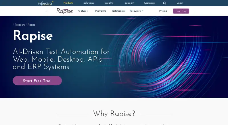 Rapise's website