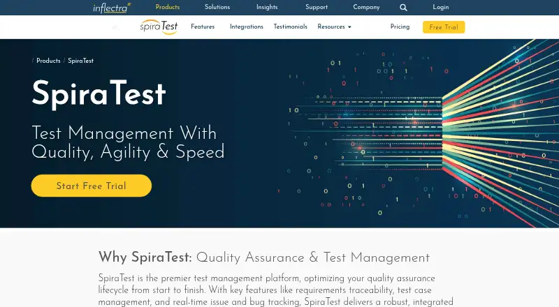 SpiraTest's website