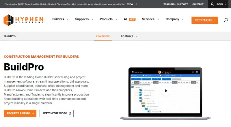 BuildPro's website