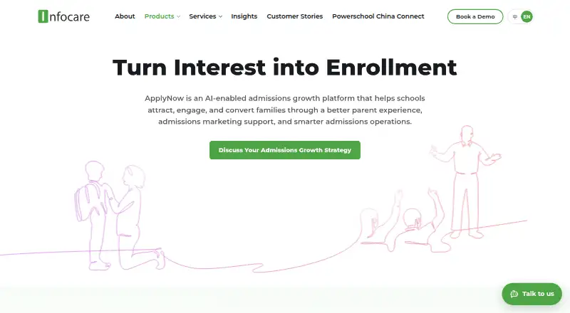 ApplyNow's website