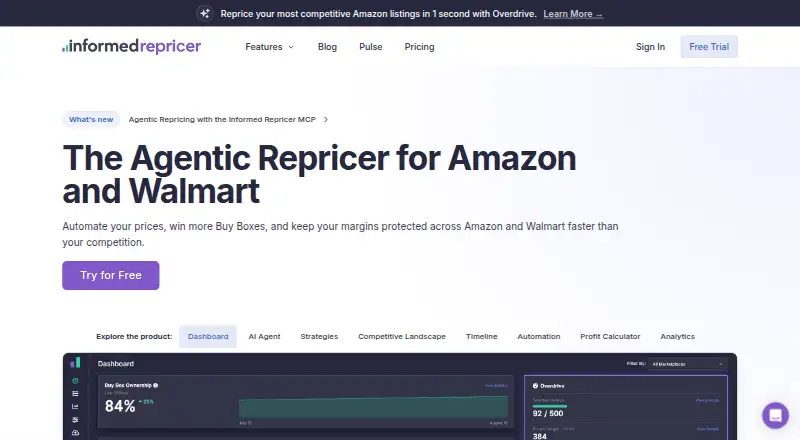 Informed Repricer's website