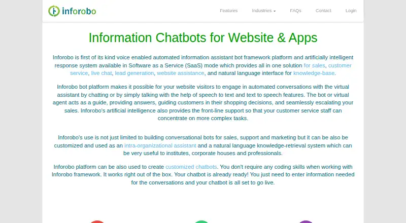 The Inforobo homepage