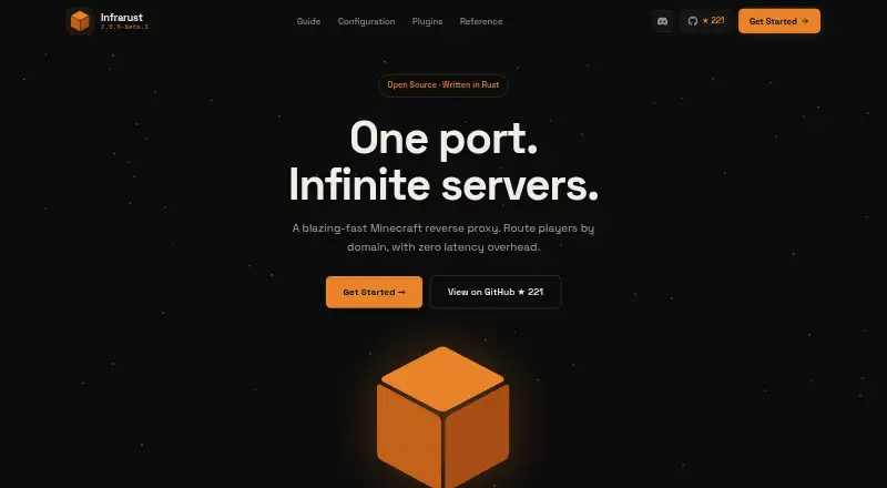 Infrarust's website