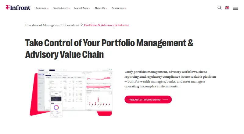 Infront Portfolio Manager's website