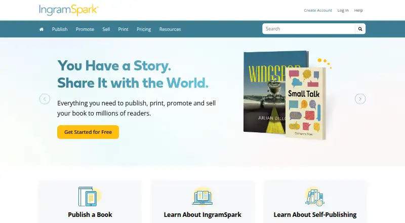 IngramSpark's website