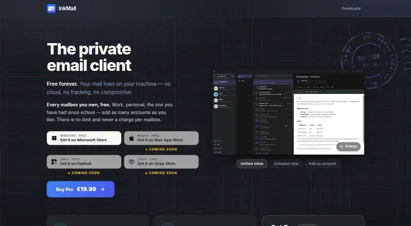 InkMail's website