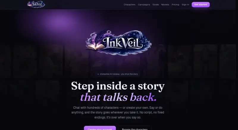 Inkveil's website