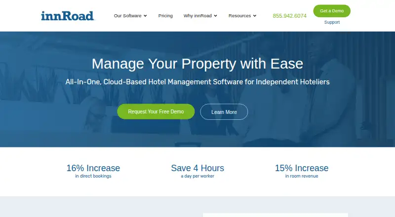 innRoad Booking Engine's website