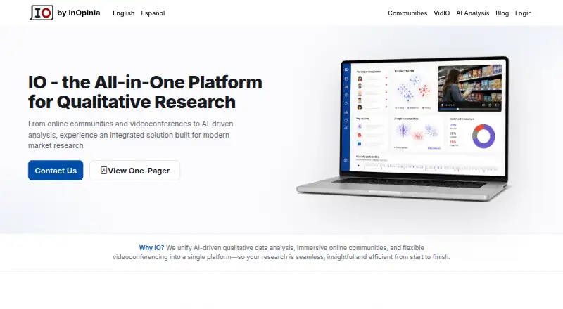 InOpinia IO's website