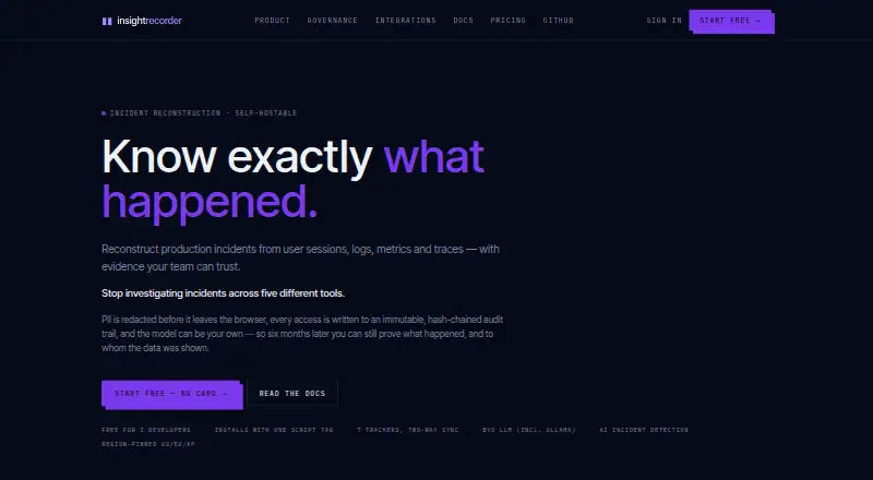 InsightRecorder's website