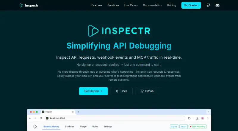 Inspectr's website