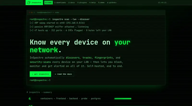 InSpectre's website