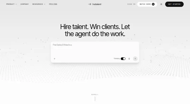 Instalent's website
