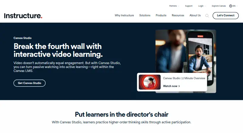 Canvas Studio's website