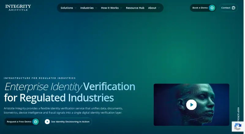 The Aristotle Integrity homepage