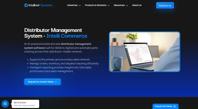 Intelli Commerce's website