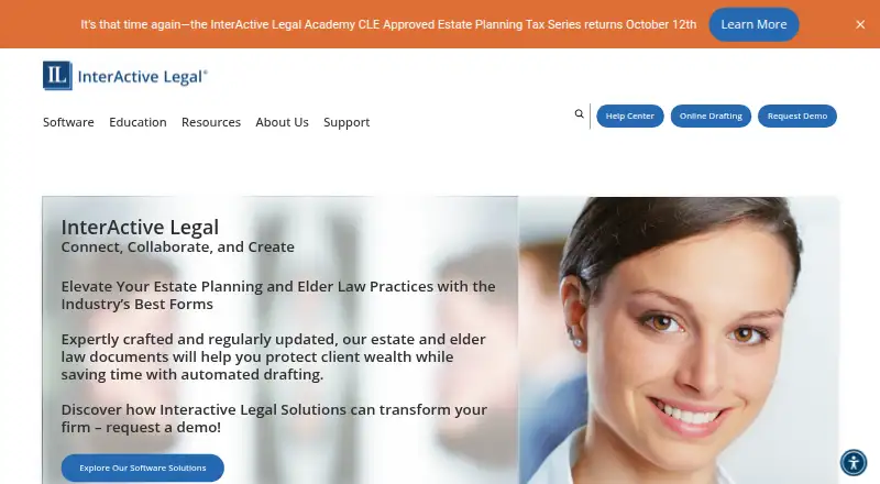 The InterActive Legal homepage