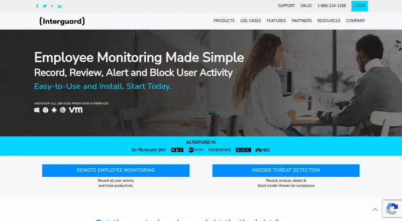 InterGuard's website