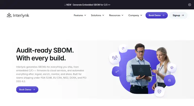 Interlynk's website