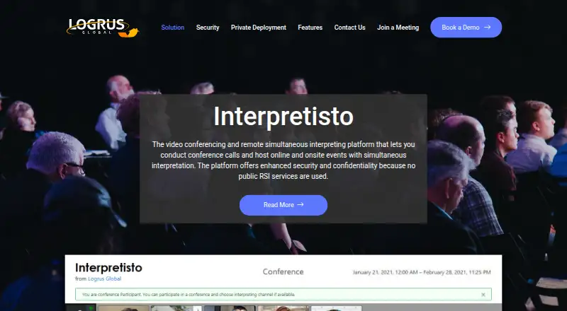 Interpretisto's website