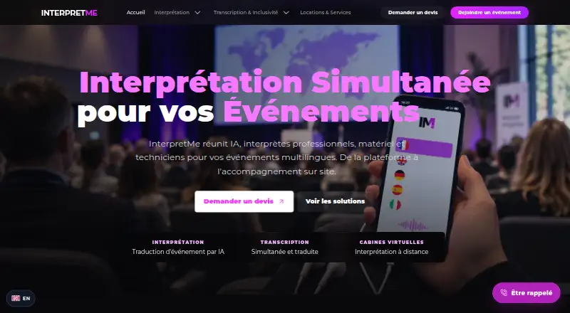 InterpretMe's website