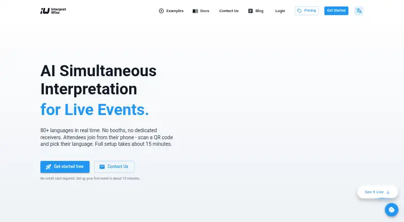 Interpretwise's website