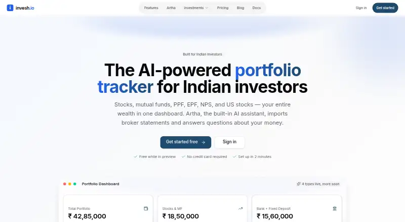 Invesh's website