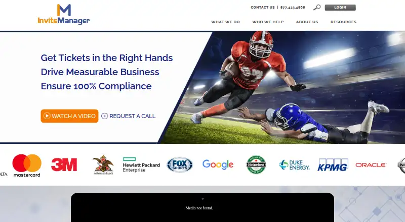 The InviteManager homepage