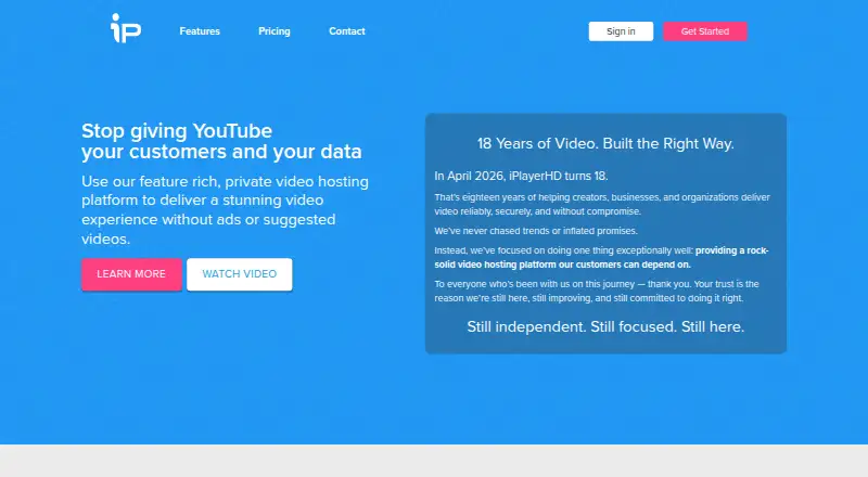 iPlayerHD's website