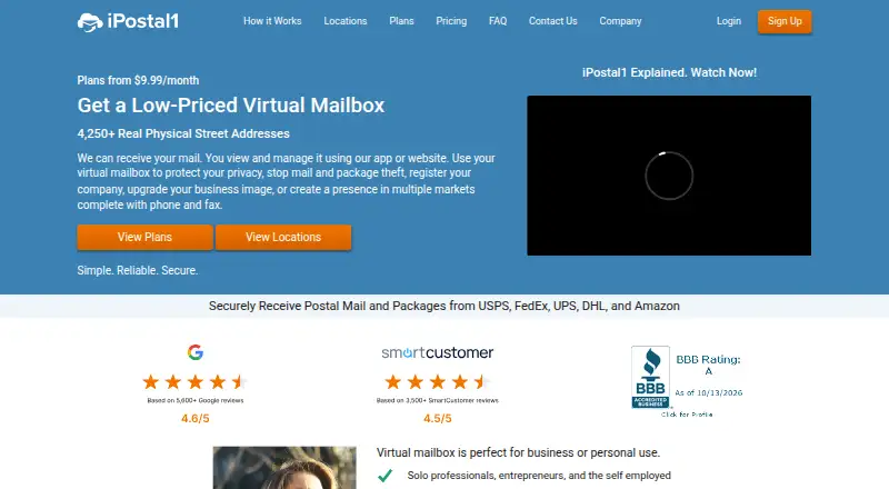 iPostal1's website