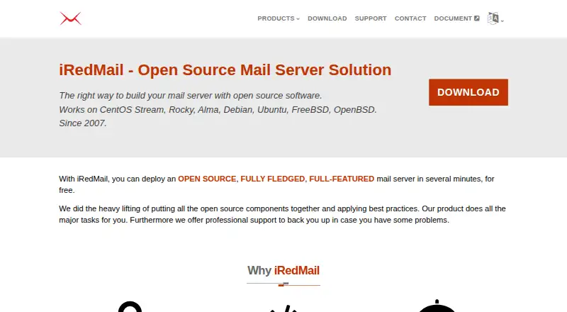 iRedMail's website