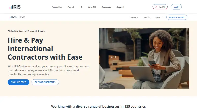 IRIS Contractor's website